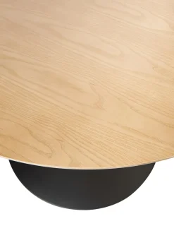 Mesa De Comedor Redonda En Fresno Menorca, O 100 Cm