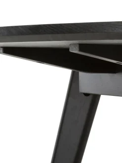Mesa De Comedor Redondan De Madera De Caucho Yumi, O 115 Cm