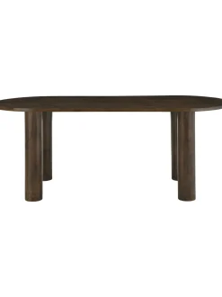 Mesa Ovalada De Madera De Mango Grow