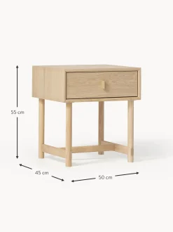 Mesilla De Noche Con Cajon De Roble Diana