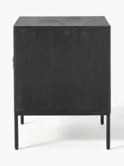 Mesilla De Noche Con Cajones De Madera De Mango Maciza June