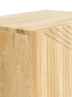 Mesilla De Noche De Madera De Fresno Maciza Louis