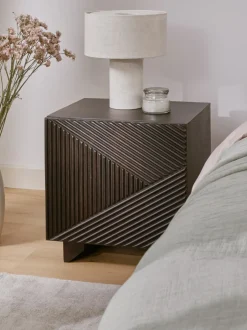 Mesilla De Noche De Madera De Mango Maciza Louis