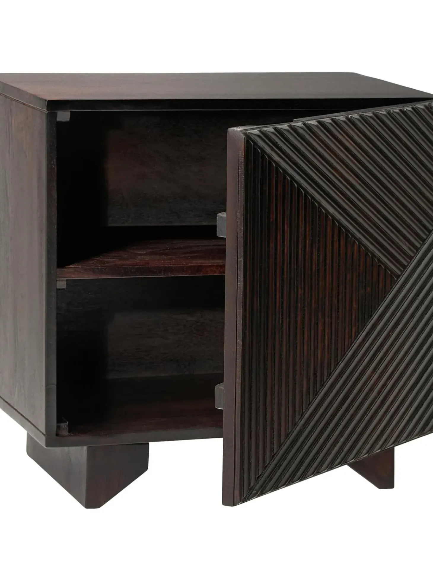 Mesilla De Noche De Madera De Mango Maciza Louis