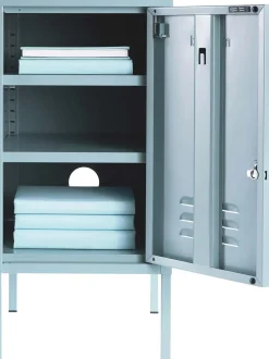 Mesilla De Noche Taquilla De Metal The Shorty, Con Abertura A La Izquierda O Derecha