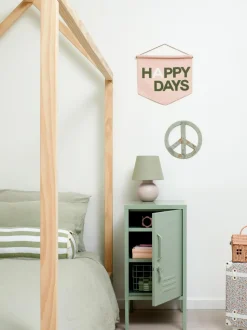 Mesilla De Noche Taquilla De Metal The Shorty, Con Abertura A La Izquierda O Derecha