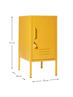 Mesilla De Noche Taquilla De Metal The Shorty, Con Abertura A La Izquierda O Derecha