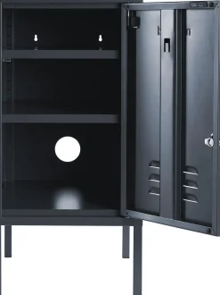 Mesilla De Noche Taquilla De Metal The Shorty, Con Abertura A La Izquierda O Derecha