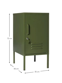 Mesilla De Noche Taquilla De Metal The Shorty, Con Abertura A La Izquierda O Derecha