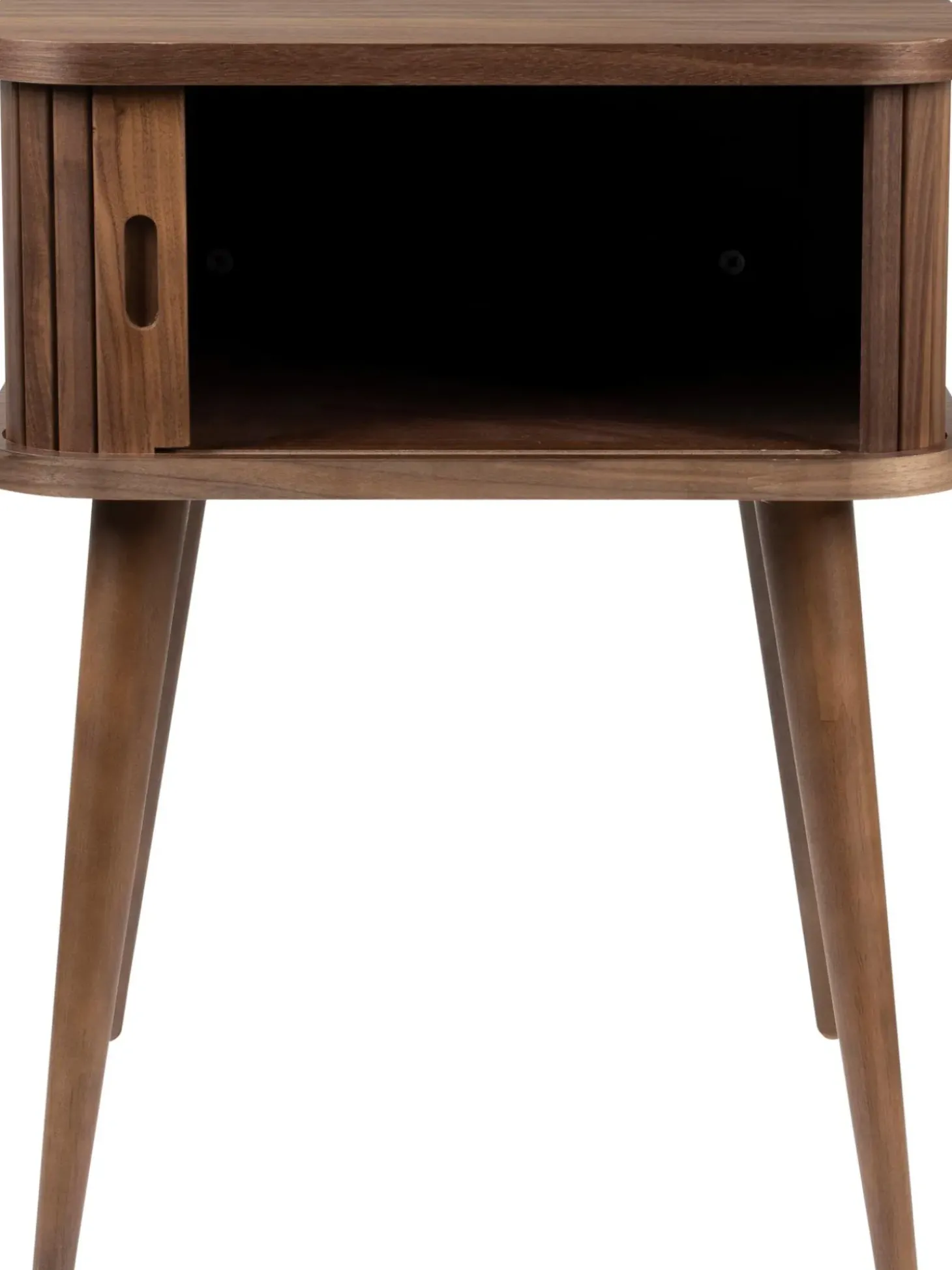 Mesita De Noche De Madera Barbier, Puerta Corredera