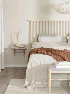 Mesita De Noche De Pared En Roble Camrose