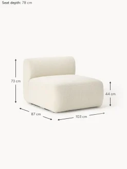 Modulo Central De Borreguillo Sofa Sofia