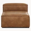 Modulo Central Sofa De Cuero Reciclado Lennon