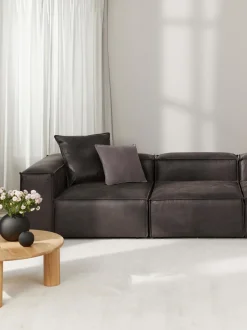 Modulo Central Sofa De Cuero Reciclado Lennon