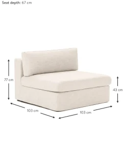 Modulo Central Sofa Russell, Desenfundable