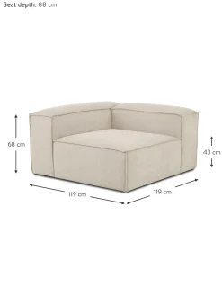 Modulo De Esquina De Pana Sofa Lennon