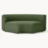 Modulo De Esquina Redondo En Tejido Boucle Sofa Sofia