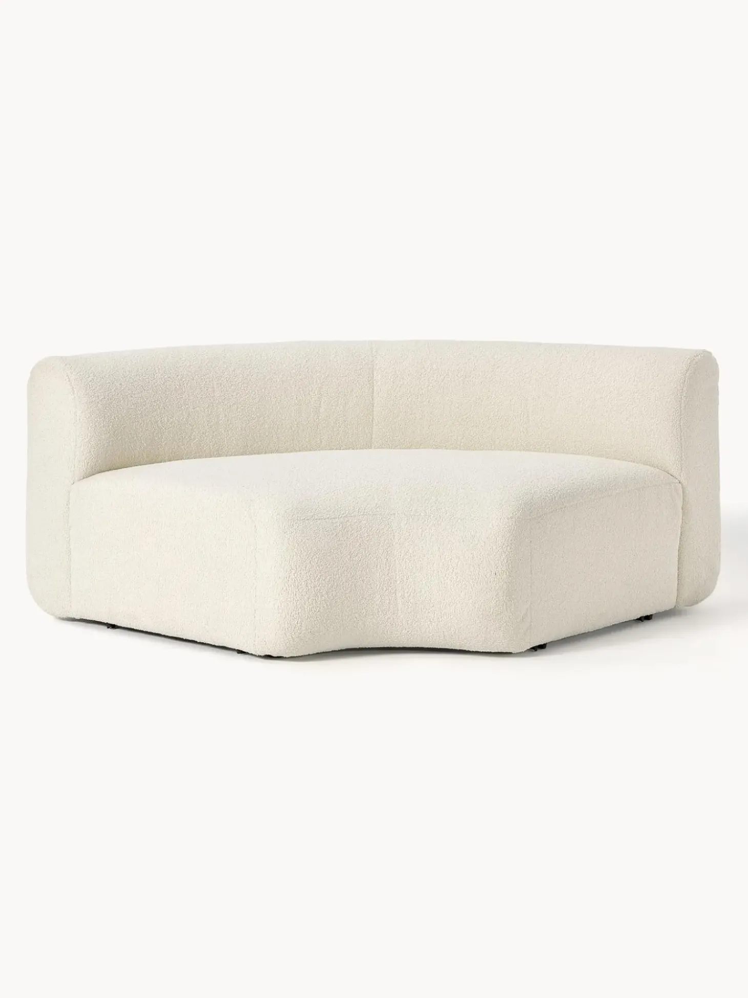 Modulo De Esquina Redondo De Borreguillo Sofa Sofia
