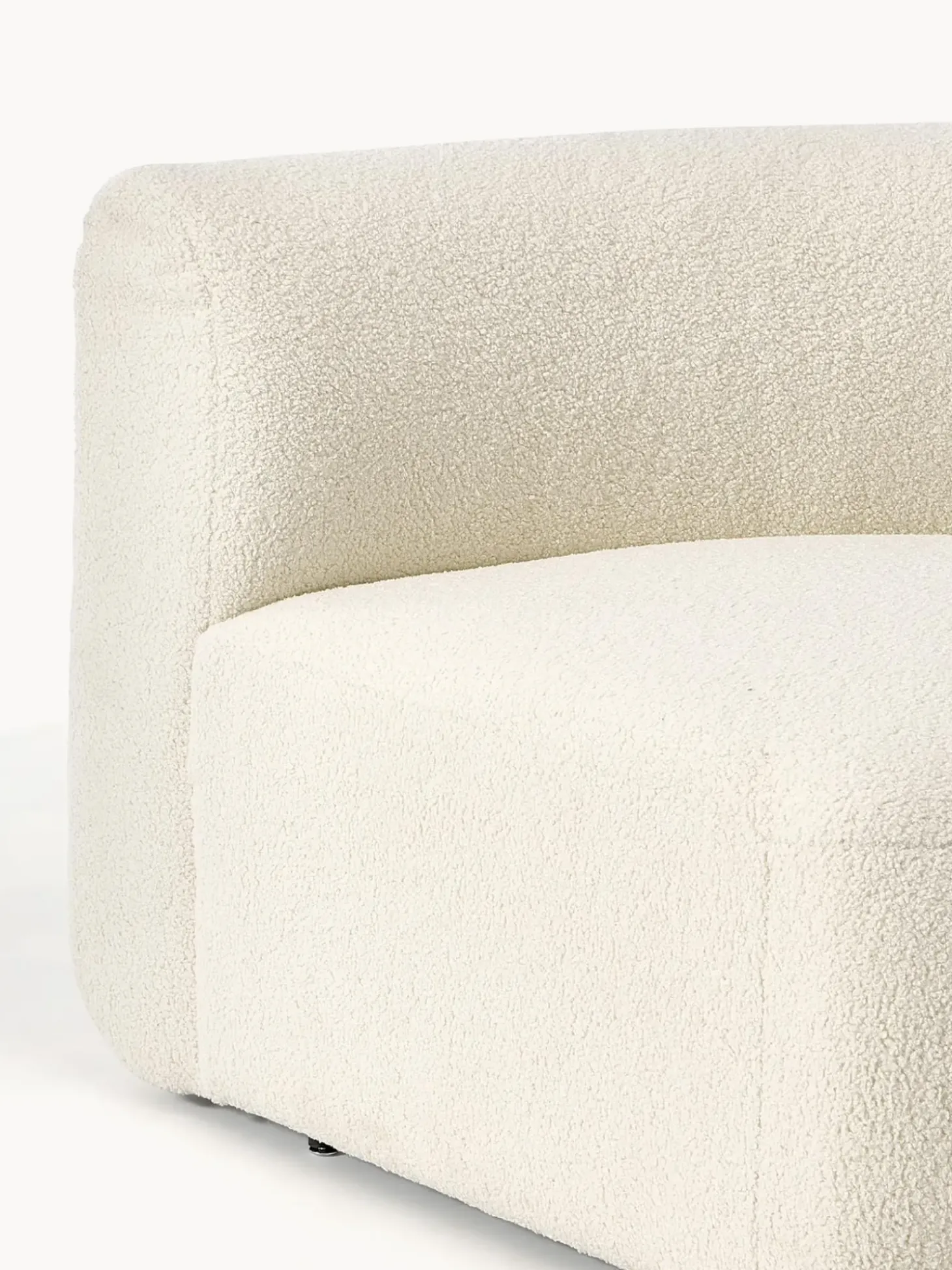 Modulo De Esquina Redondo De Borreguillo Sofa Sofia