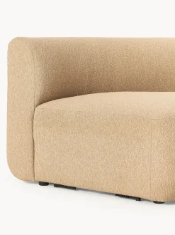 Modulo De Esquina Redondo En Tejido Boucle Sofa Sofia