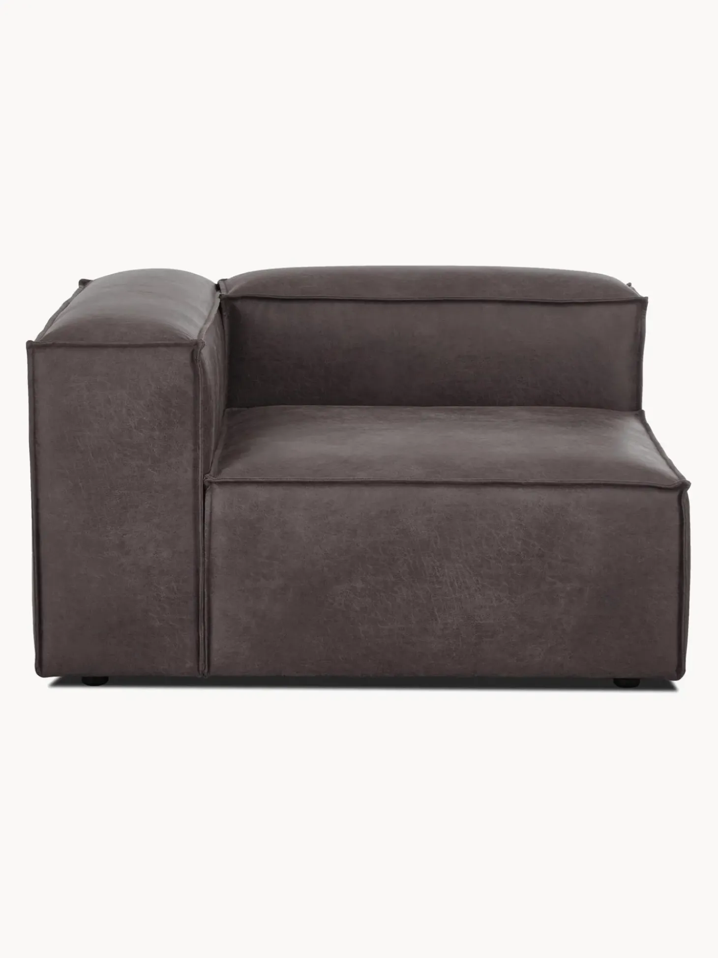Modulo De Esquina Sofa De Cuero Reciclado Lennon