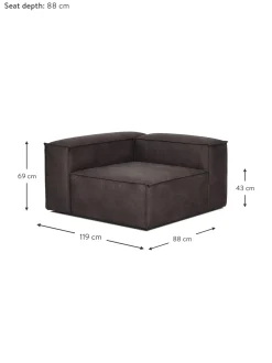 Modulo De Esquina Sofa De Cuero Reciclado Lennon
