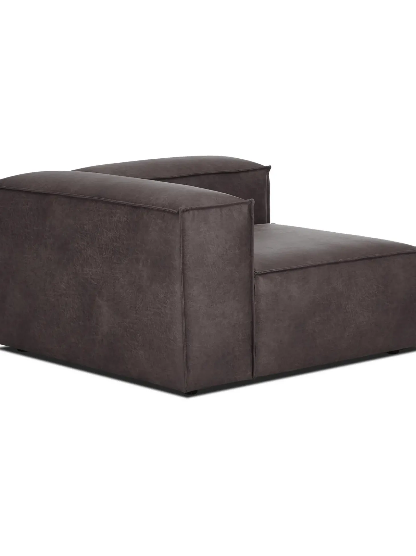 Modulo De Esquina Sofa De Cuero Reciclado Lennon