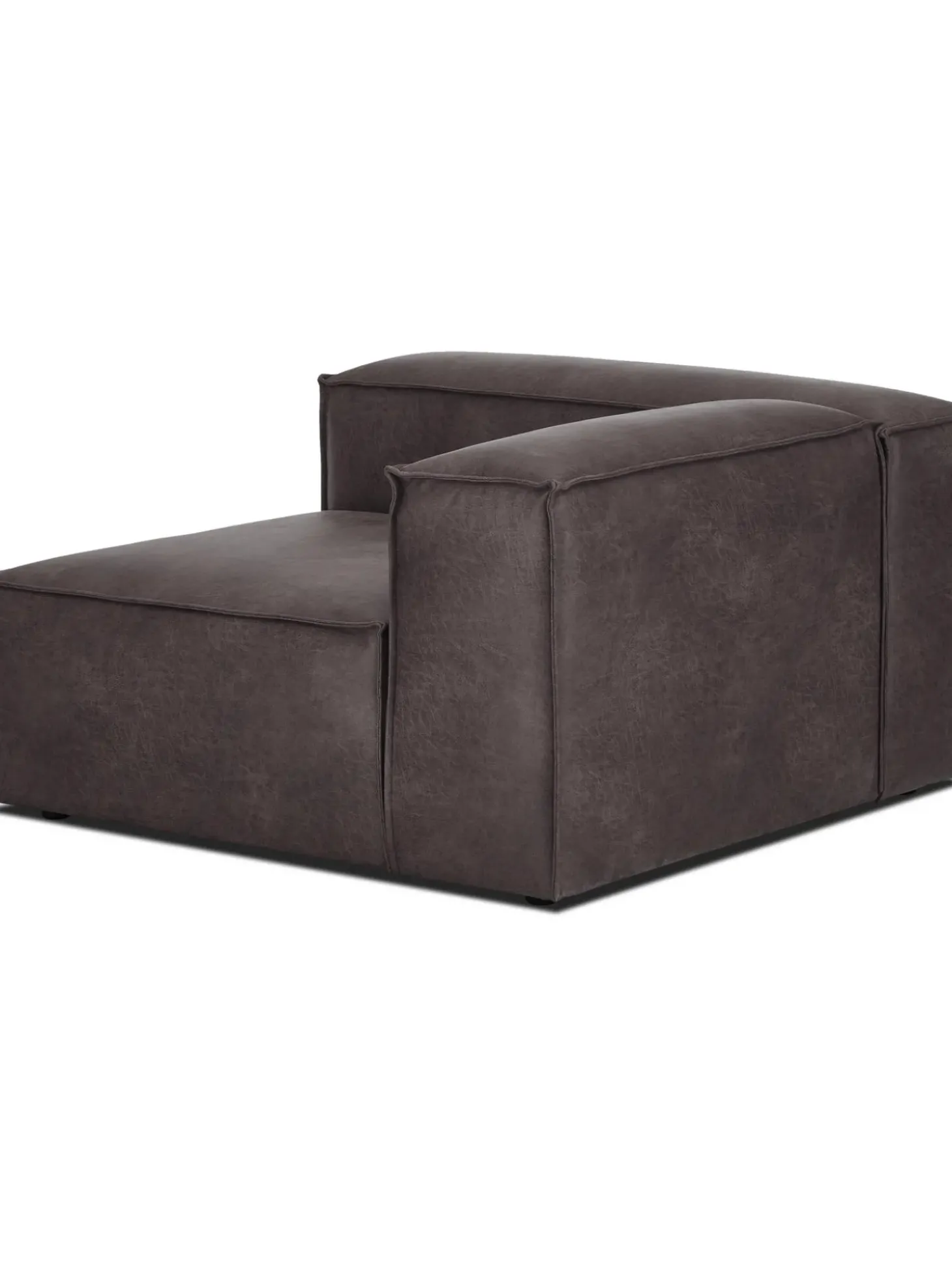 Modulo De Esquina Sofa De Cuero Reciclado Lennon