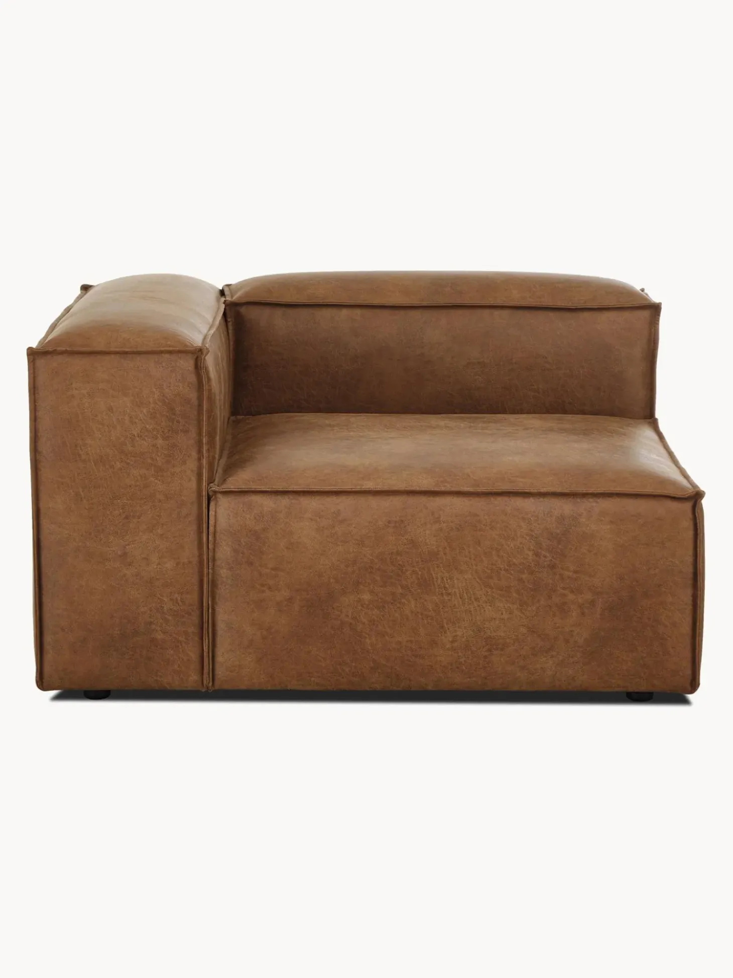 Modulo De Esquina Sofa De Cuero Reciclado Lennon