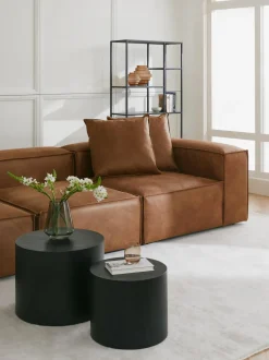 Modulo De Esquina Sofa De Cuero Reciclado Lennon