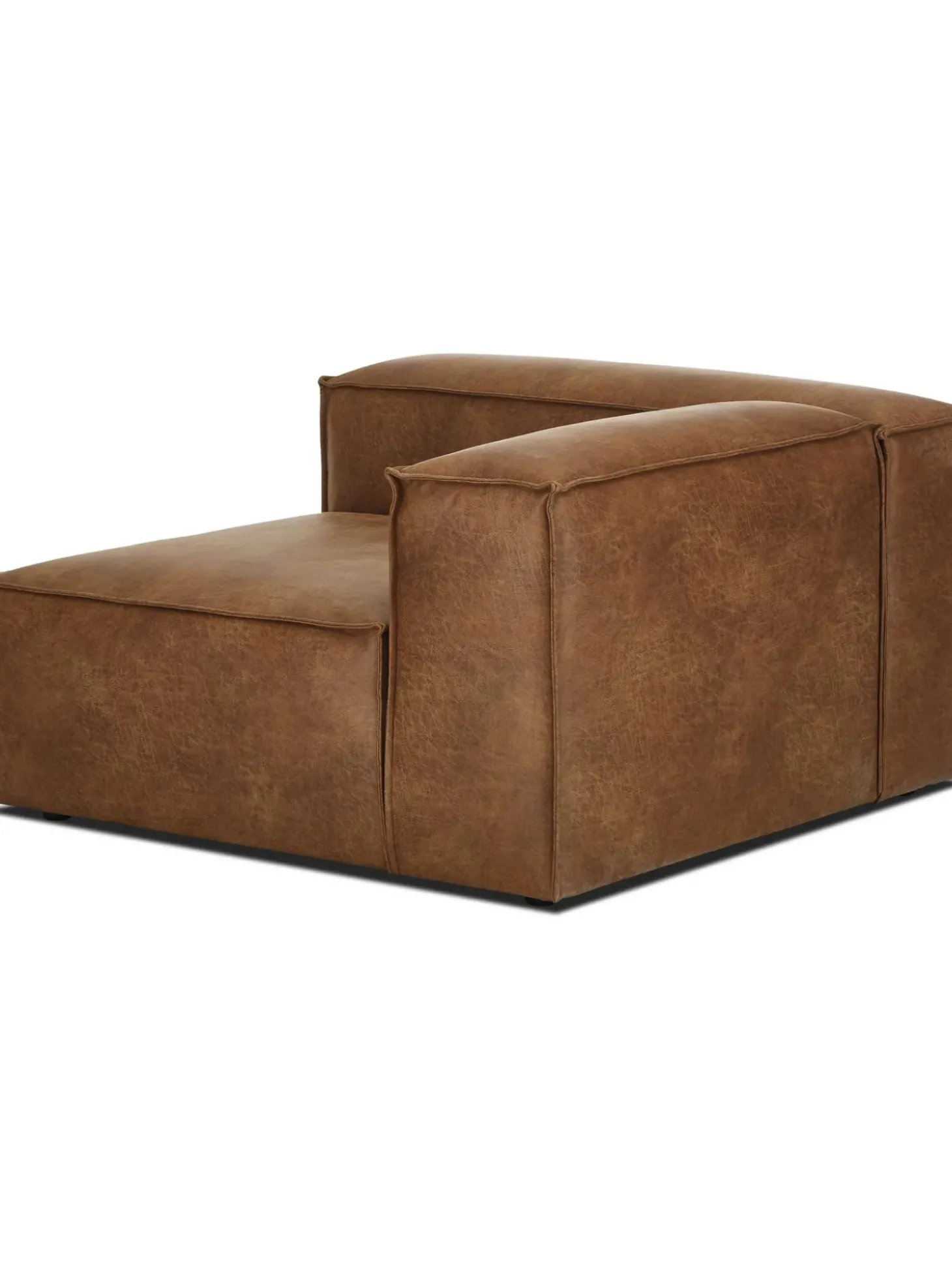 Modulo De Esquina Sofa De Cuero Reciclado Lennon