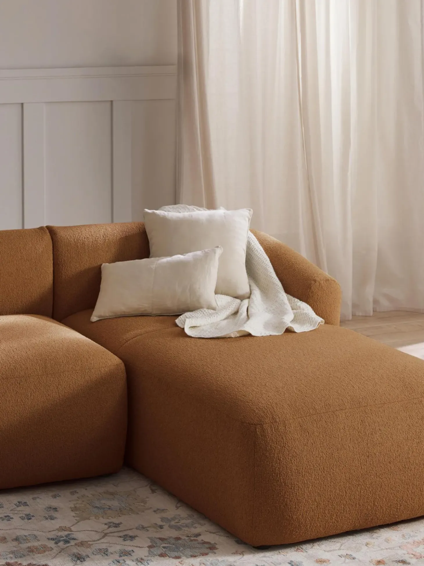 Modulo Divan En Tejido Boucle Sofa Sofia