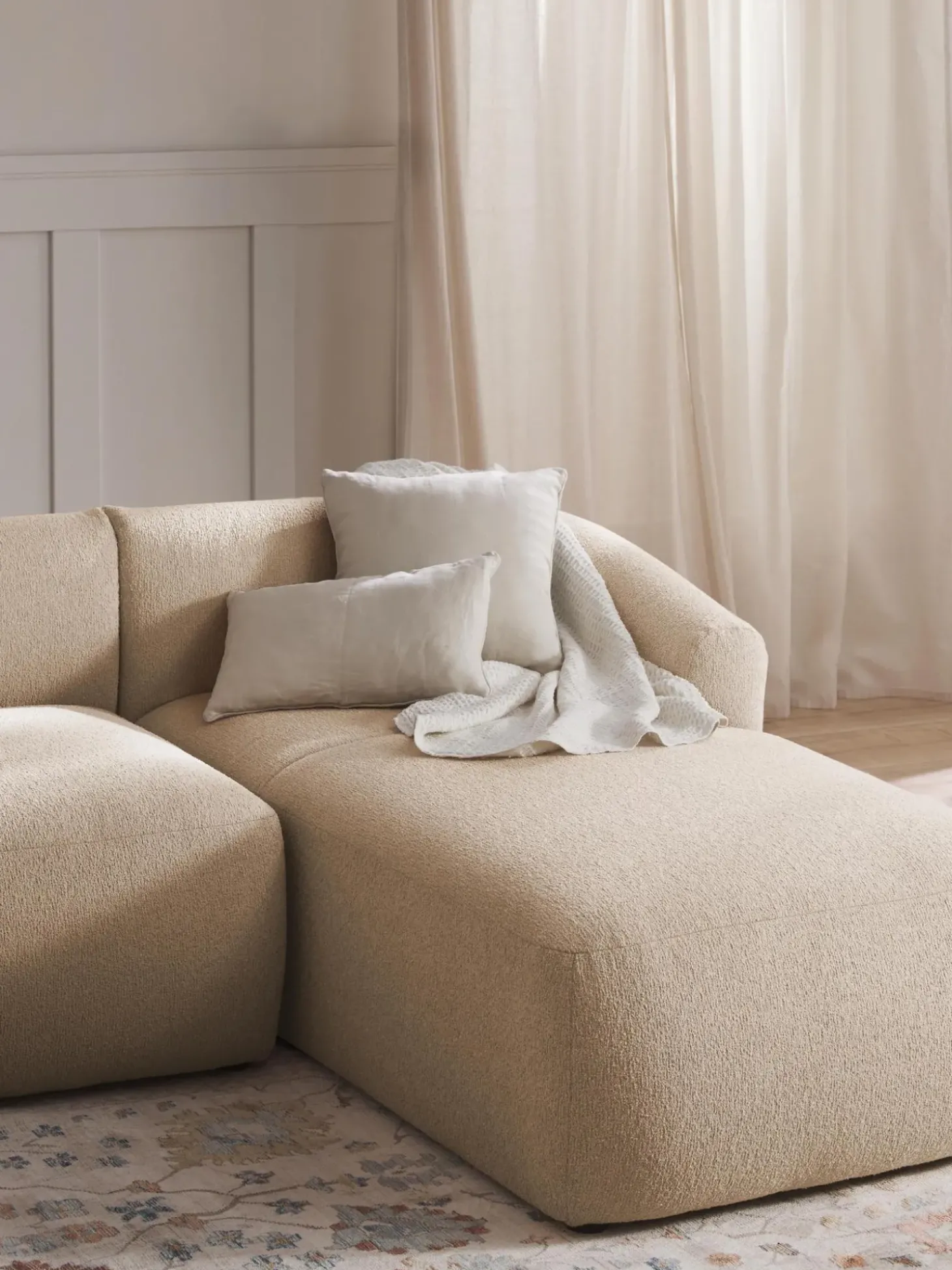 Modulo Divan En Tejido Boucle Sofa Sofia