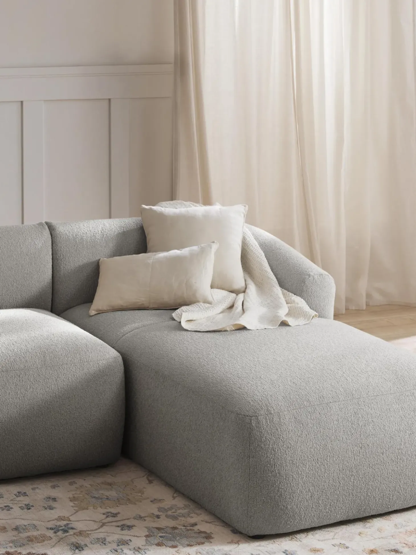 Modulo Divan En Tejido Boucle Sofa Sofia