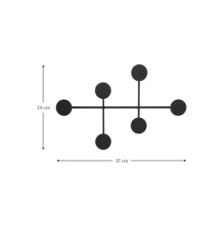 Perchero De Pared De Acero Afternoon