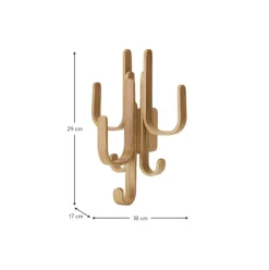 Perchero De Pared De Madera De Roble Woody