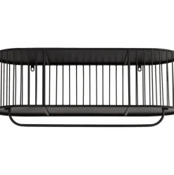 Perchero De Pared De Metal Con Estante London