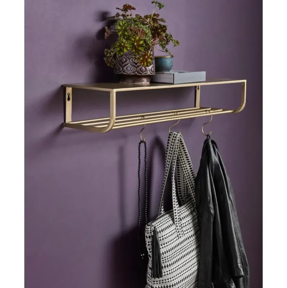 Perchero De Pared De Metal Shelf