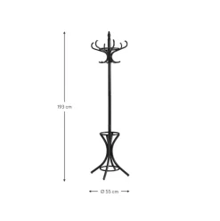 Perchero De Pie De Madera De Abedul Cesat