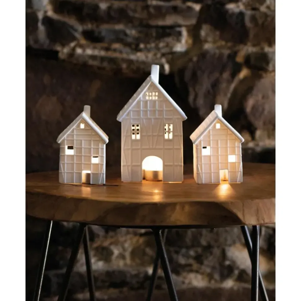 Portavela Grande De Porcelana Living