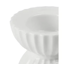 Portavelas De Porcelana Con Relieves Tura