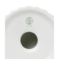 Portavelas De Porcelana Con Relieves Tura