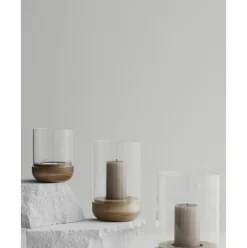 Portavelas De Vidrio Lanto, 23 Cm