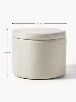 Puf Alida, Con Espacio De Almacenamiento