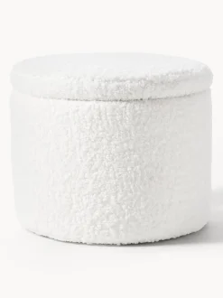 Puf De Borreguillo Alida, Con Espacio De Almacenamiento