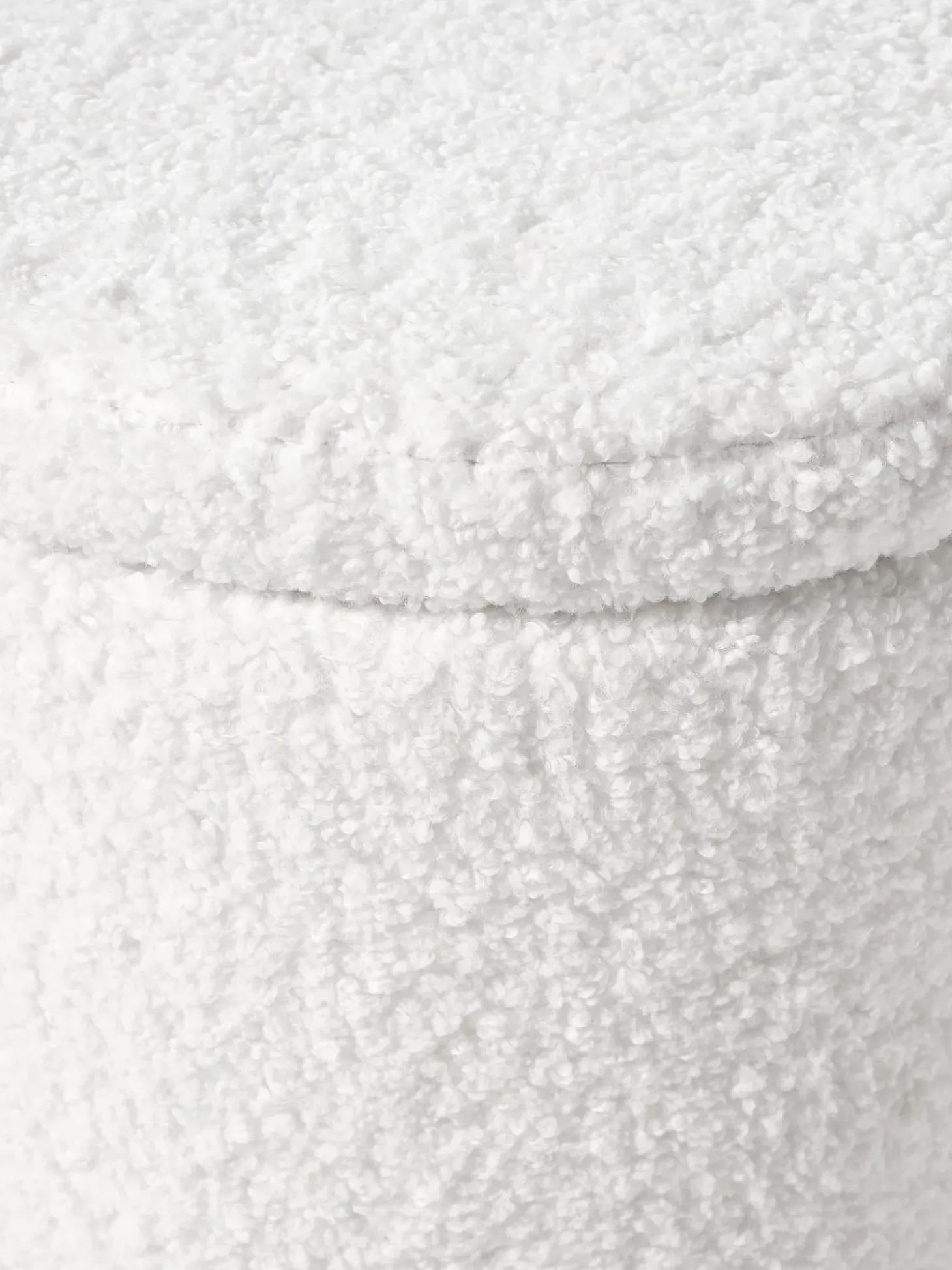 Puf De Borreguillo Alida, Con Espacio De Almacenamiento