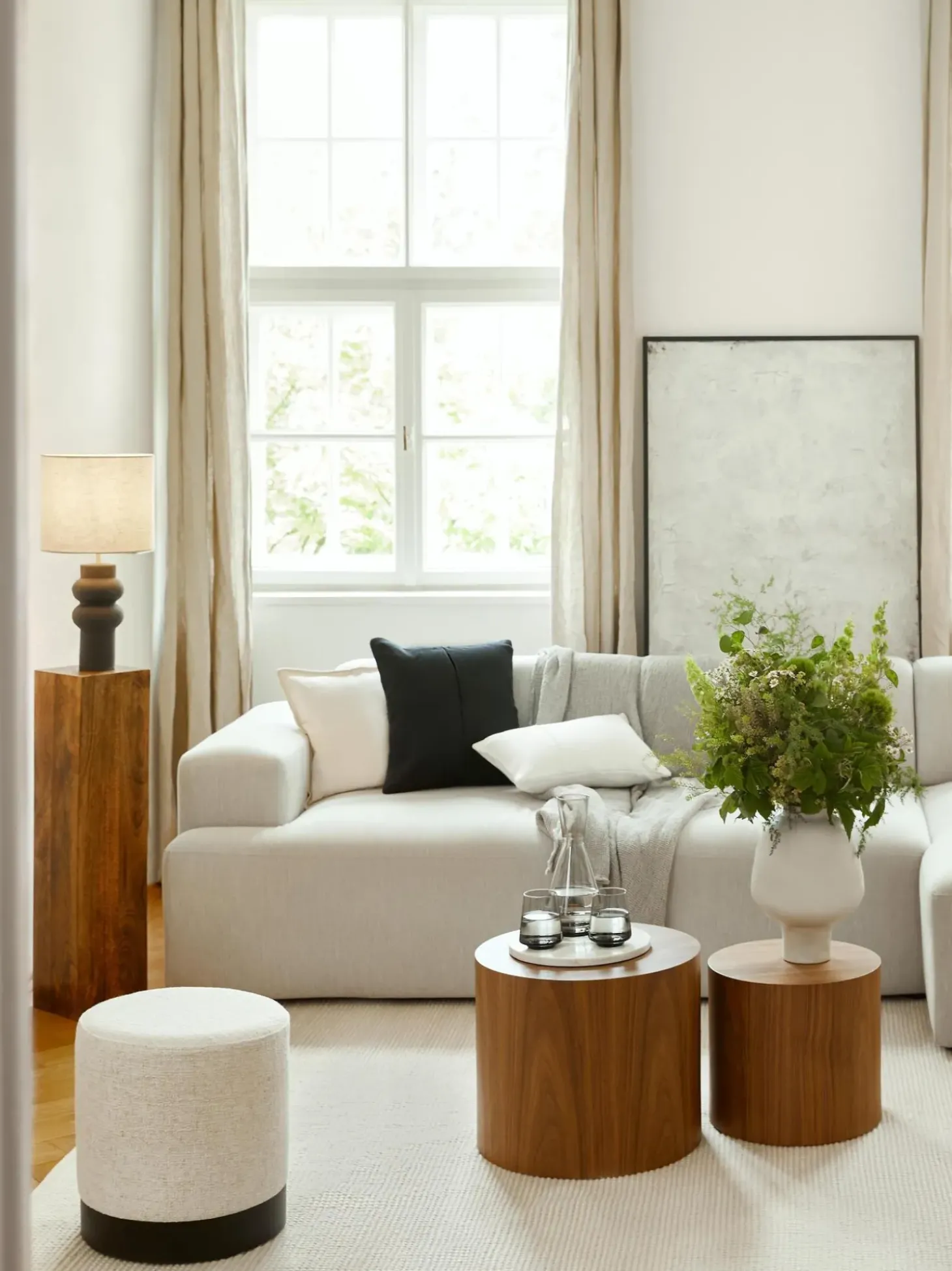 Puf De Tejido Boucle Orchid