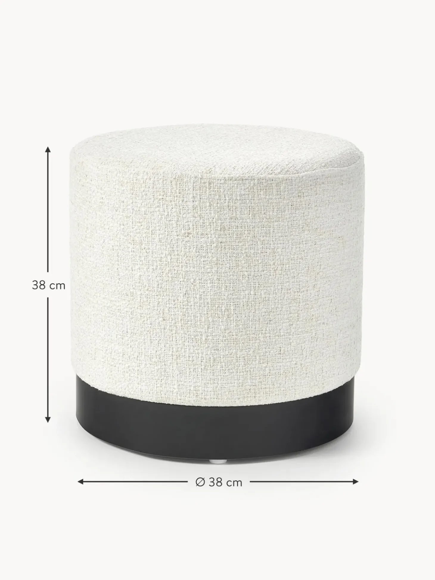 Puf De Tejido Boucle Orchid