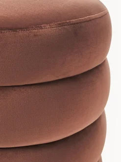 Puf De Terciopelo Alto