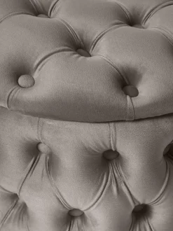 Puf De Terciopelo Chiara, Con Espacio De Almacenamiento